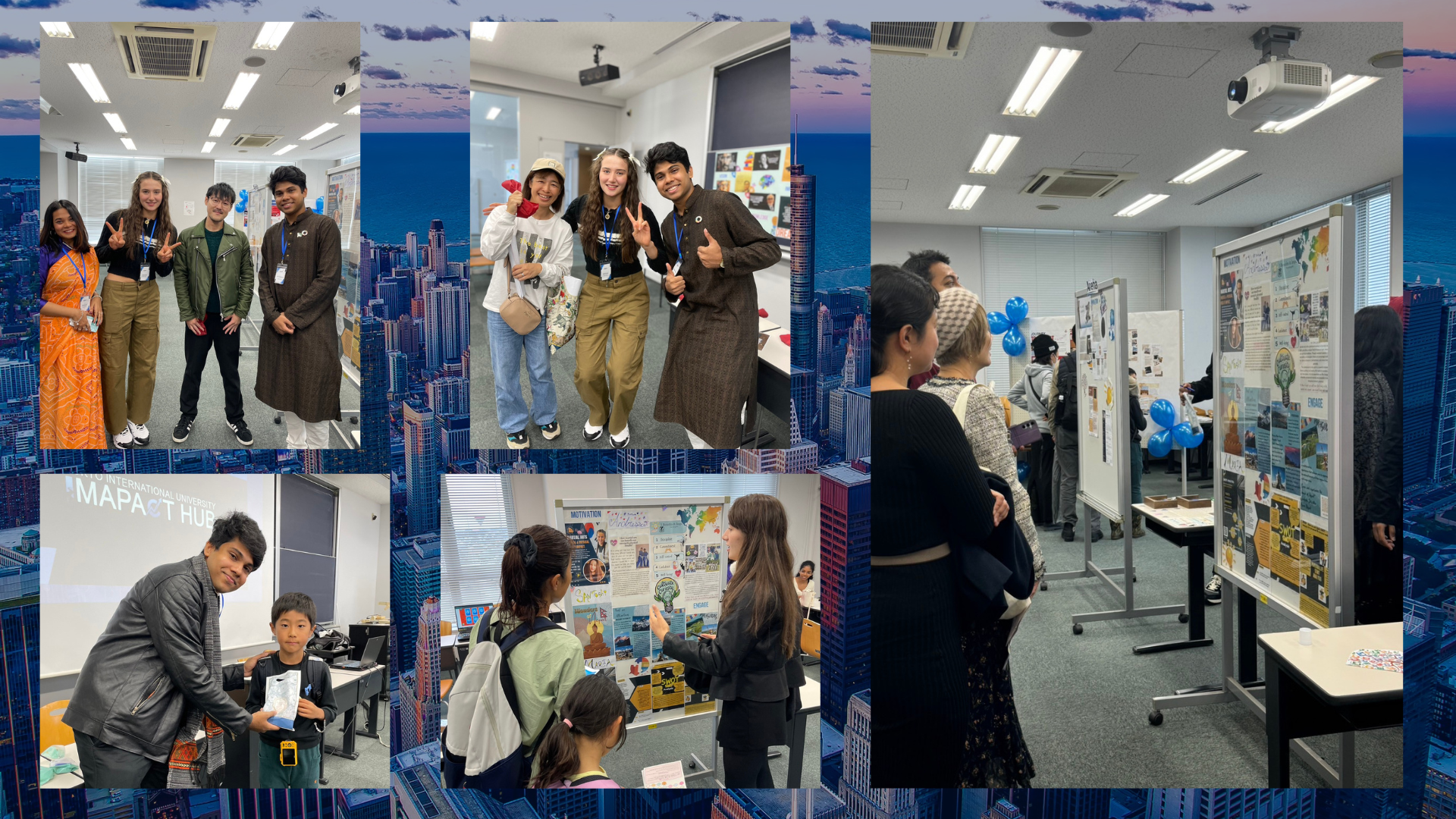 TIU Impact Hub student exhibitions and international engagement