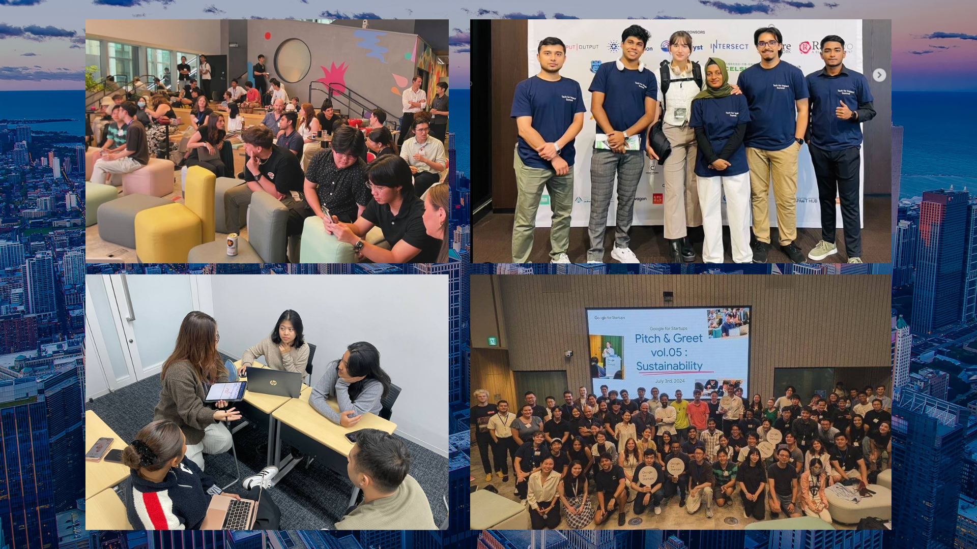 TIU Impact Hub pitch events and team collaborations